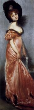 皮埃爾 卡列爾 貝勞斯 Young Girl In A Pink Dress 皮埃爾 卡列爾 貝勞斯 Young Girl In A Pink Dress